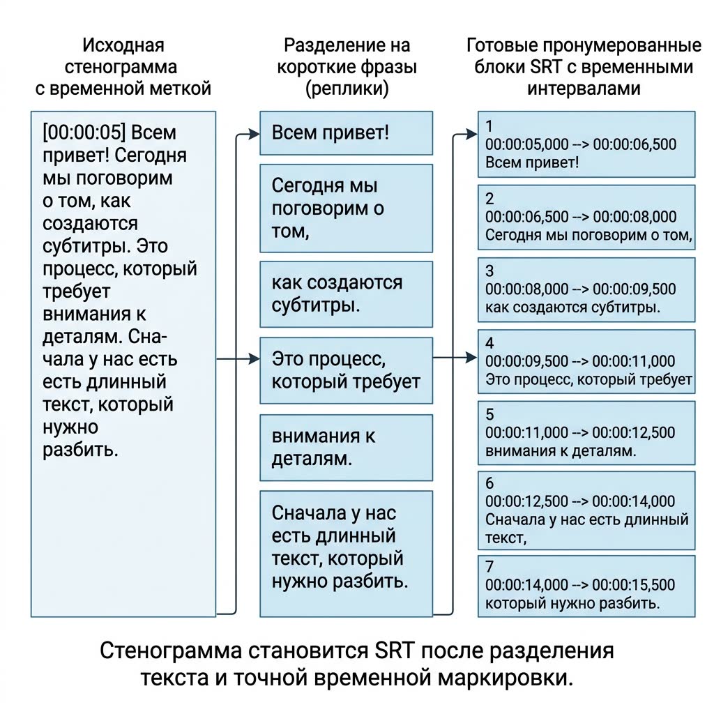 Проверка файла SRT в видеоплеере