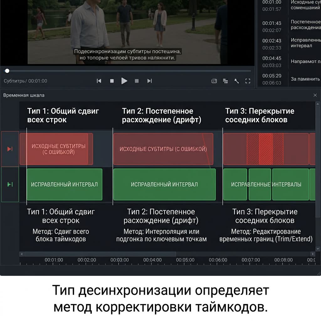 Ошибка: исправления внесены не в ту версию файла SRT