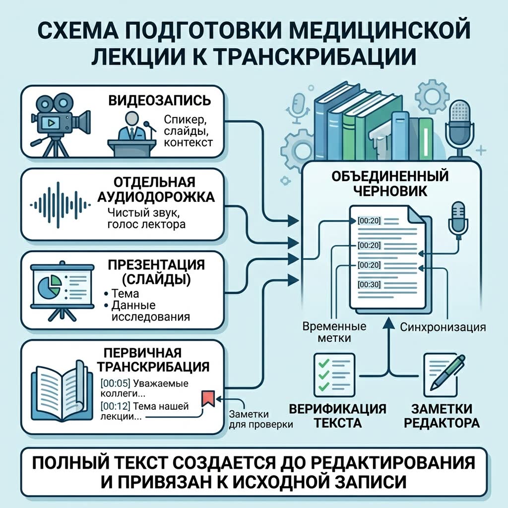 Пометки сомнительных мест в расшифровке лекции