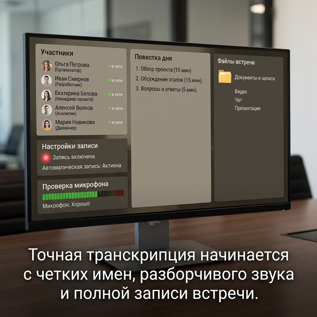 Проверка записи ВКС-совещания сразу после встречи